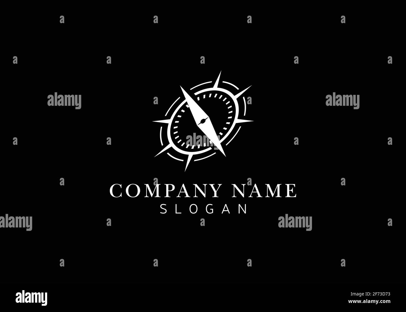 Modèle de conception de logo Creative Compass concept. Logo et symbole du compas. Illustration de Vecteur