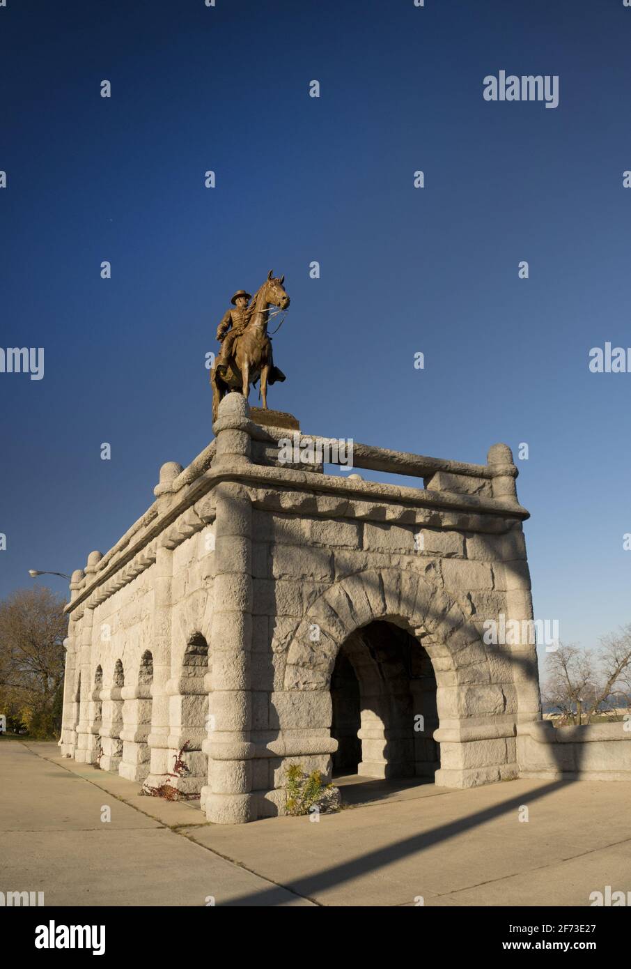 Public Art. General Ulysses S. Grant Equestrians statue le long du lac
