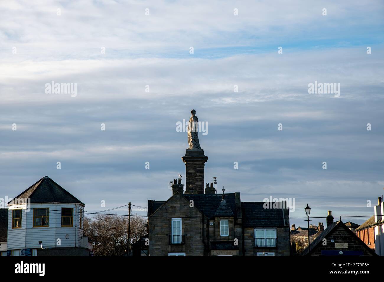 Monument de l'amiral Lord Collingwood à Tynemouth, Royaume-Uni, Angleterre, Royaume-Uni Banque D'Images