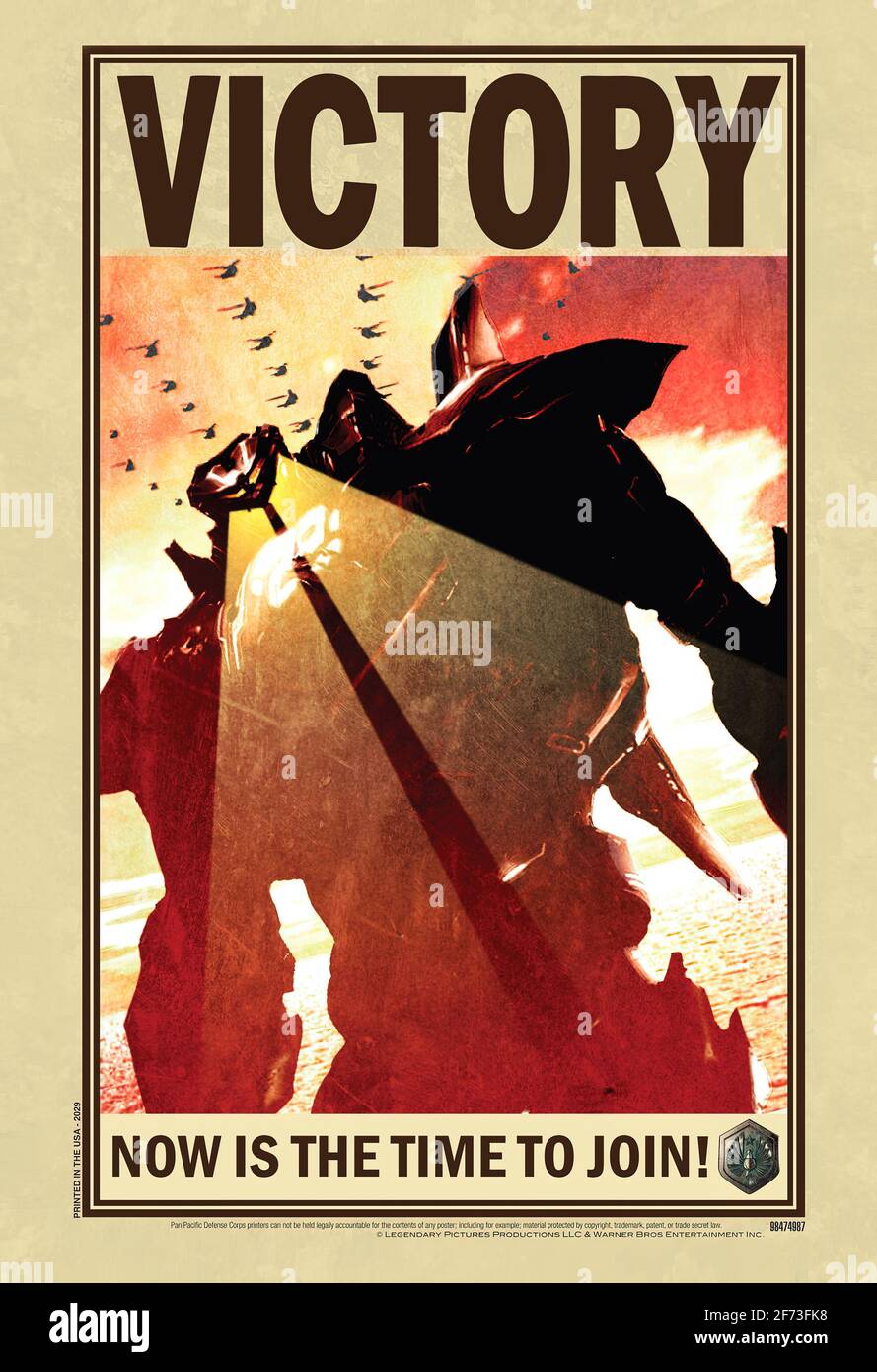 Une affiche de recrutement vintage WW2 Banque D'Images