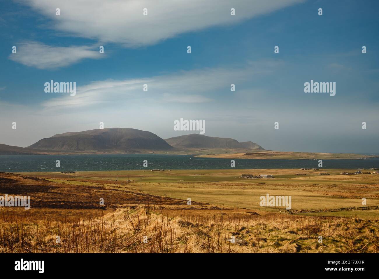 Hoy collines d'Orphir Banque D'Images