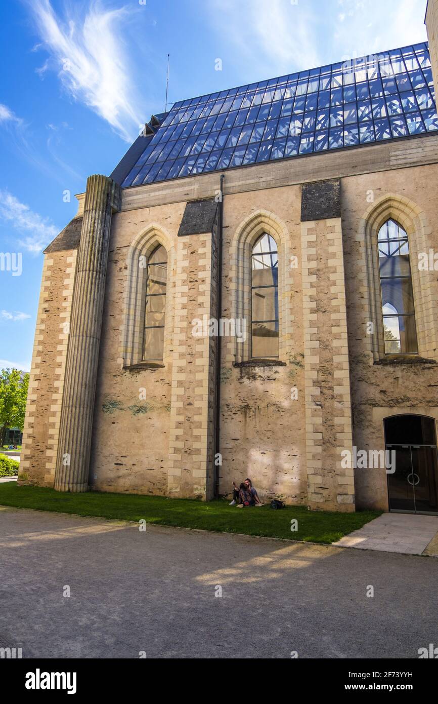 Angers, France - 23 août 2019 : Musée David d'Angers, installé dans l'ancienne abbaye de Toussaint à Angers, dans le Maine et Loire, France Banque D'Images