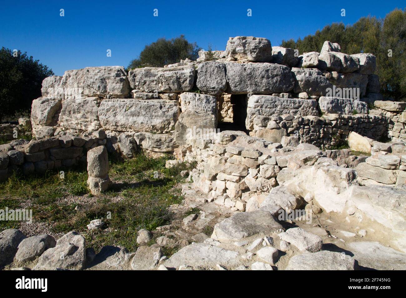 Site archéologique Mallorca, époque préhistorique, Montuiri, Espagne Talayots pierres bronze era4- Banque D'Images