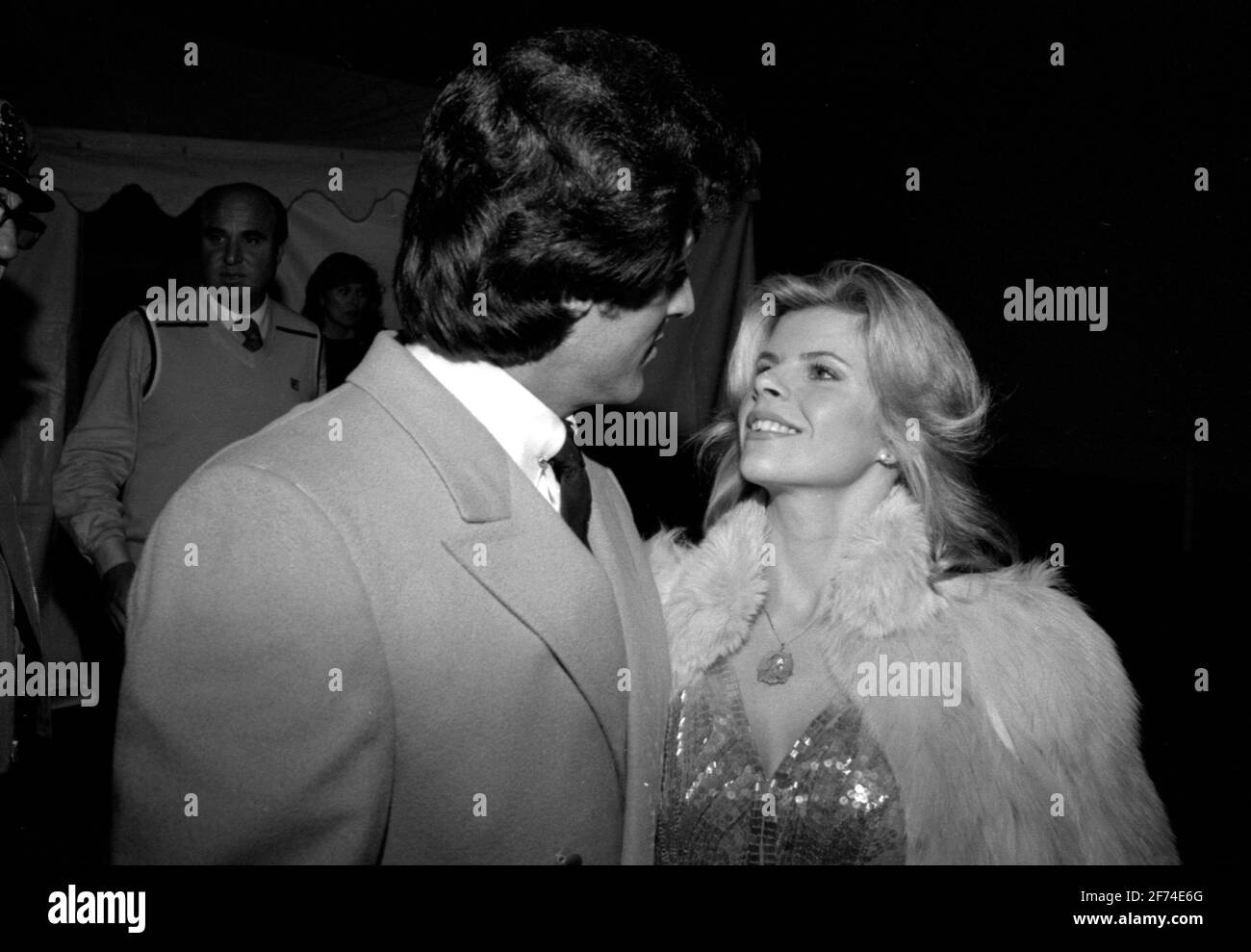 Sylvester Stallone et Sasha Czack 31 mars 1982. Crédit: Ralph Dominguez/MediaPunch Banque D'Images