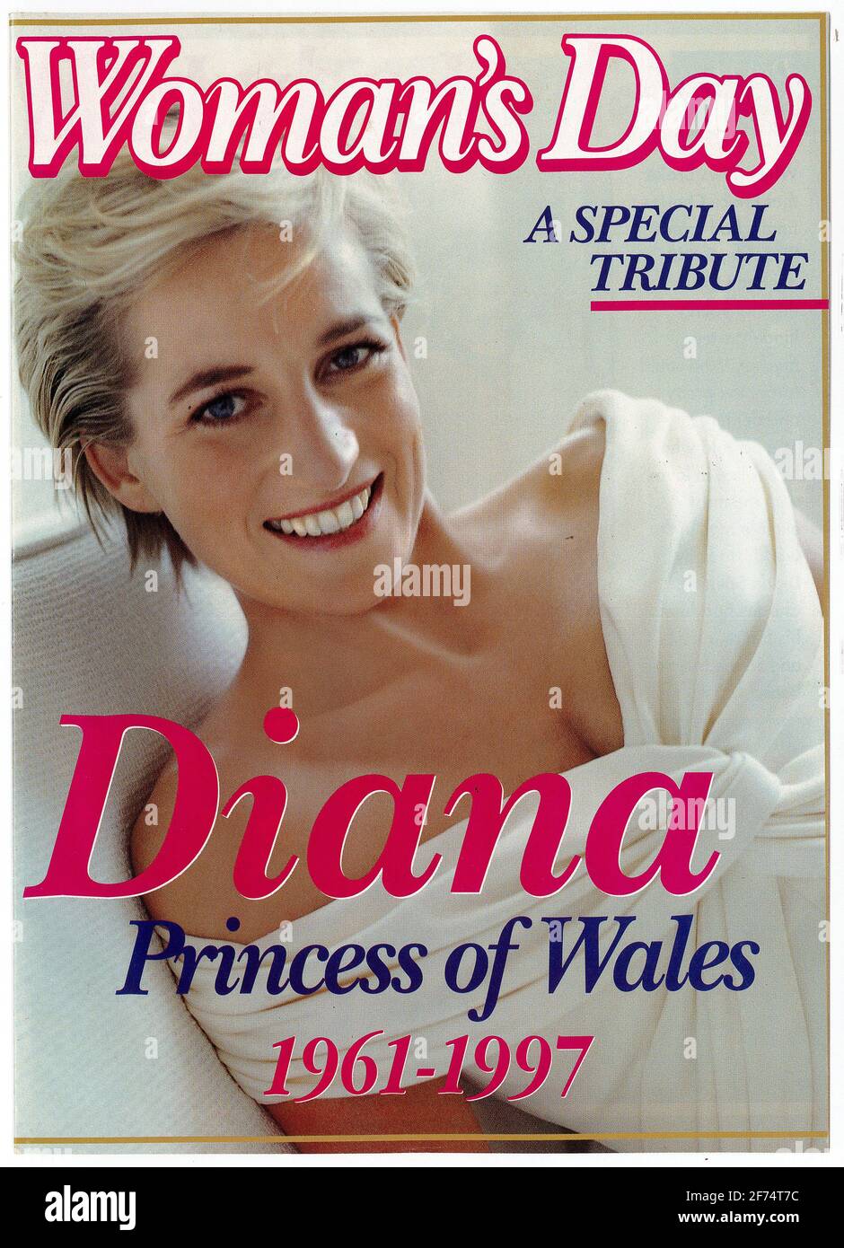 Couverture du magazine australien de la Fête de la femme, vers le 15 septembre 1997, en hommage à Diana, princesse de Galles Banque D'Images