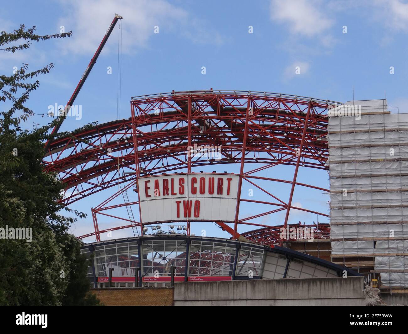 Démolition de Earl's court DEUX centres d'exposition à Londres, Royaume-Uni Banque D'Images