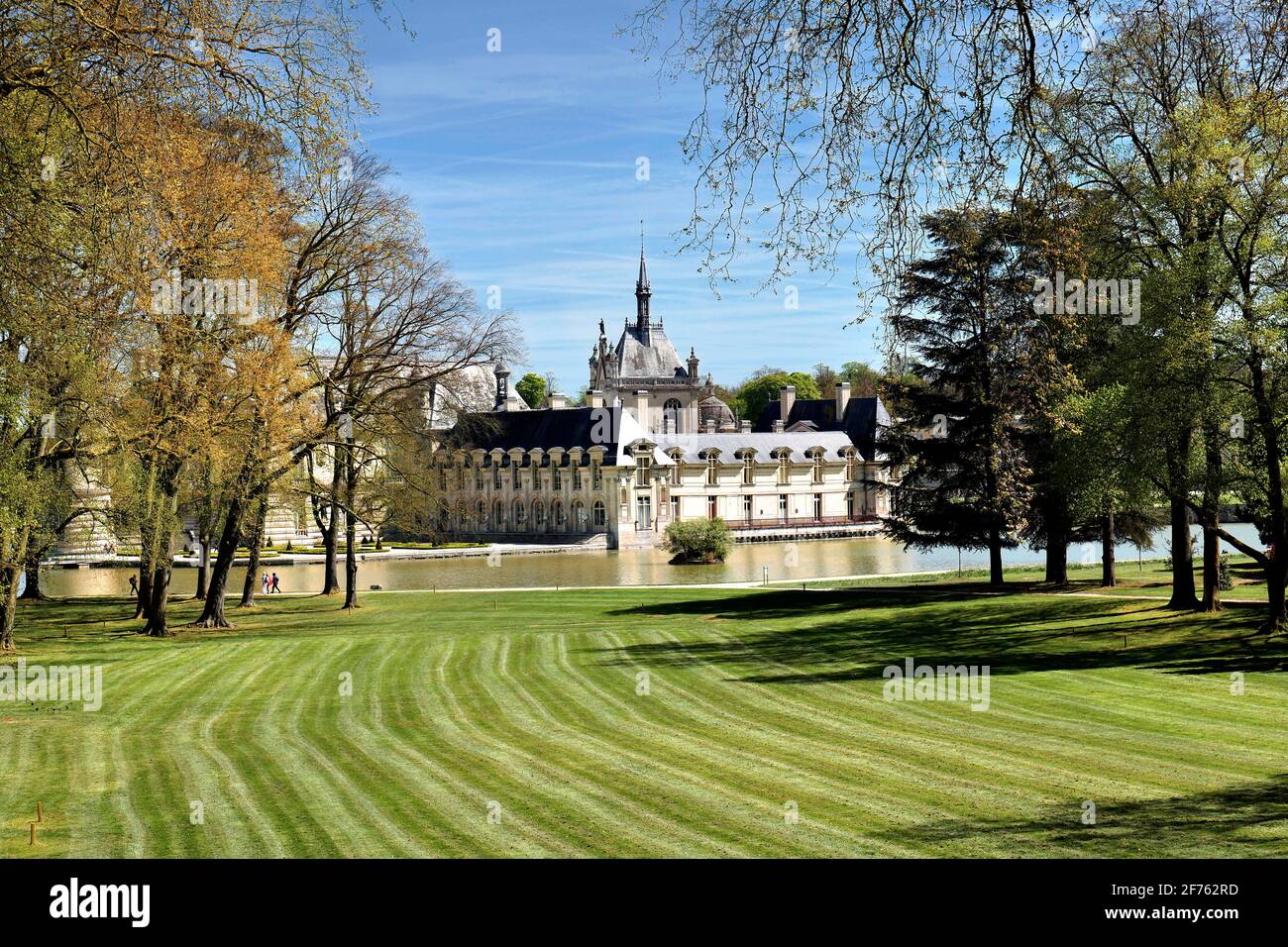 France, Oise, Chantilly, le château. Banque D'Images