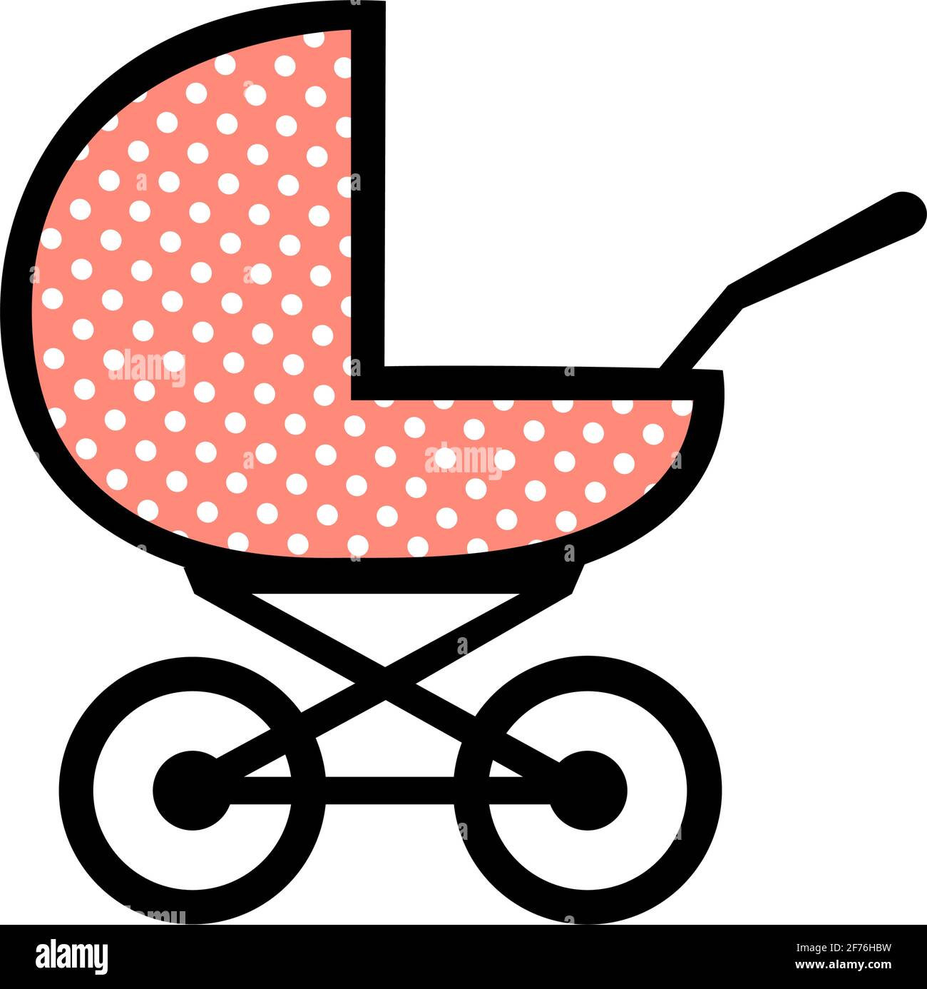 Icone De Chariot Bebe Sur Fond Blanc Un Symbole De La Naissance D Un Enfant Des Soins Maternels Et De L Amour Illustration Vectorielle Isolee Image Vectorielle Stock Alamy