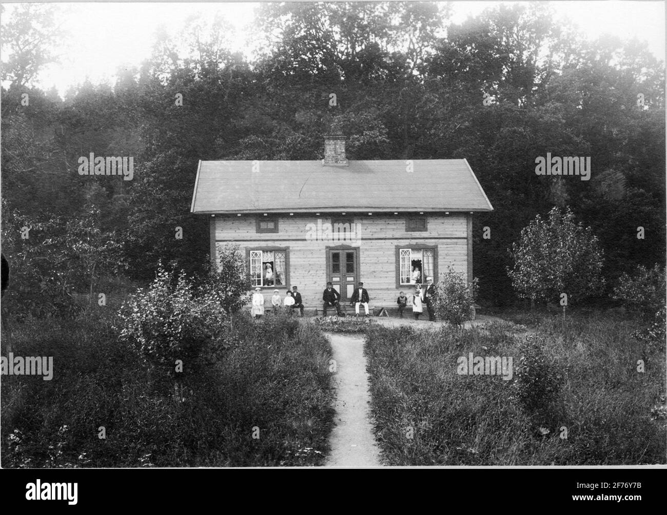 Station Karlbostaden à Overnum Mill, Northern Teach, 1902. Photographie reçue 5ème Prix dans le pristäflan 1902 de l'Association suédoise de Tourisme. Banque D'Images