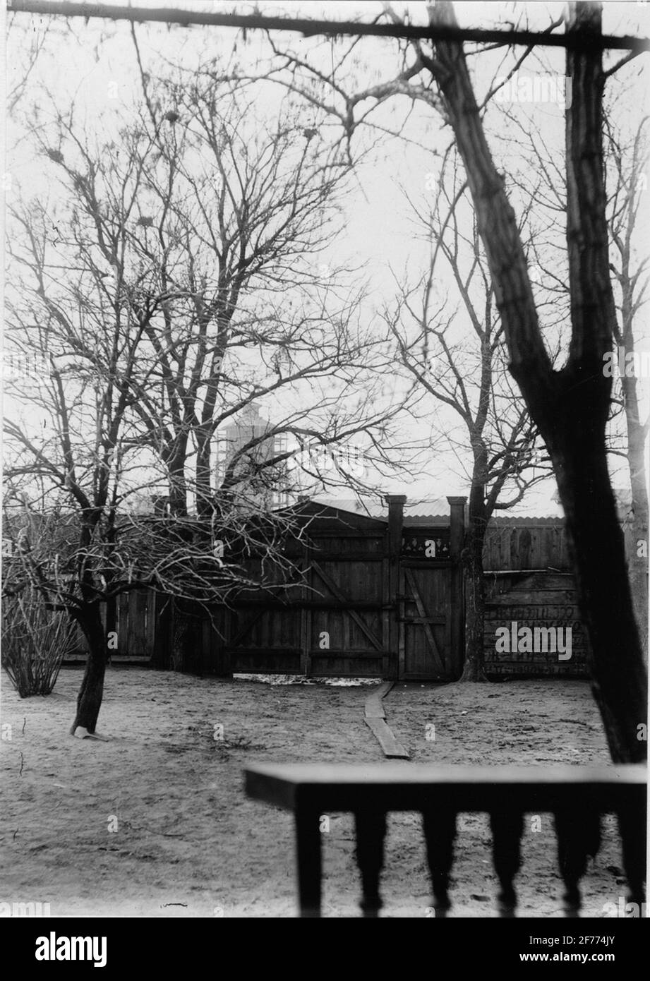 KrementSchugs Härnverks AB. Le port d'entrée. 1897-1902 a dirigé O. Larsson Masugnriften et la fonderie nouvellement préparée, les deux années suivantes il a été directeur de l'usine. Banque D'Images