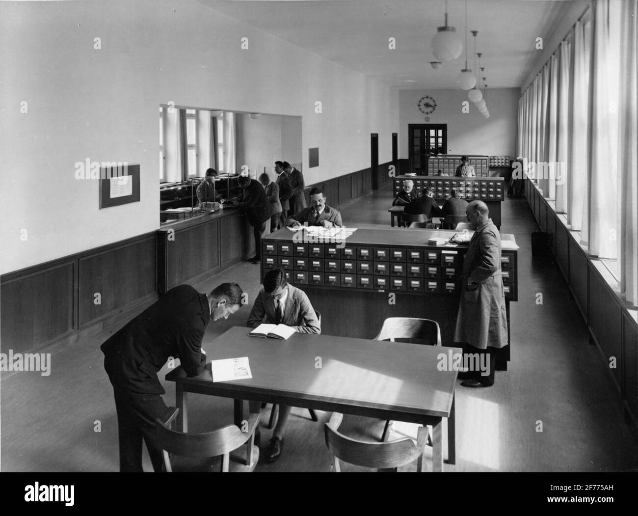 Musée allemand. Catalogue I Biblioteket. Banque D'Images