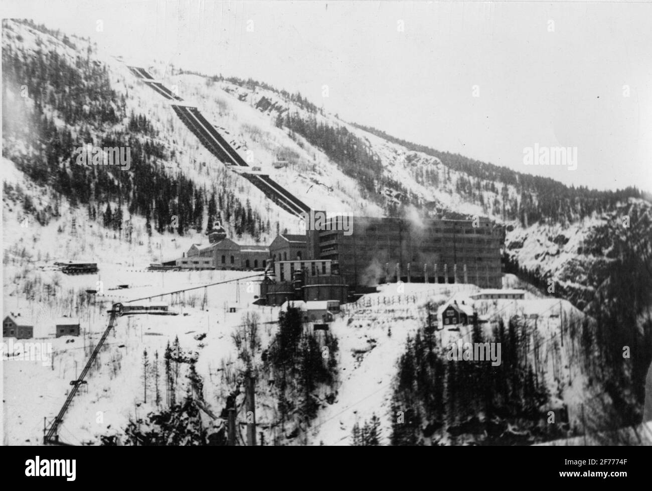 Usine de Salpeter à Rjukan en Norvège. Banque D'Images