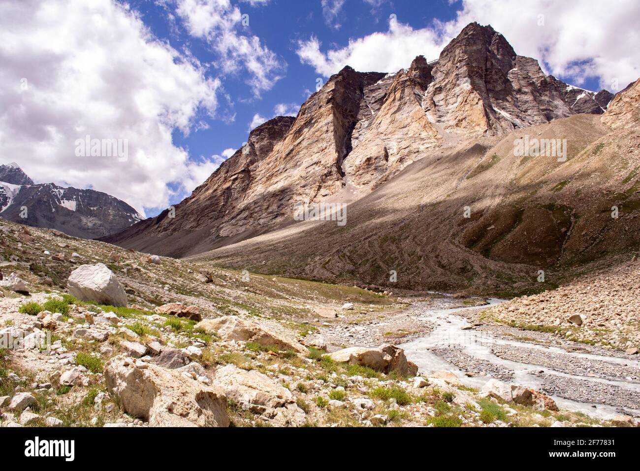 Zanskar, Inde. Paysage alpin Banque D'Images