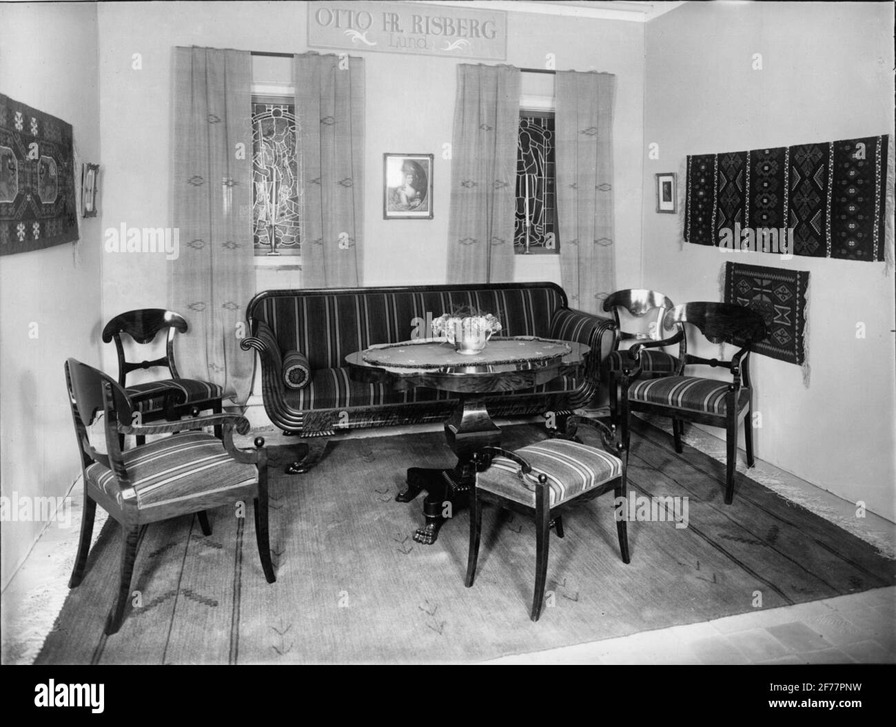 Magasin de tissus Banque d'images noir et blanc - Alamy
