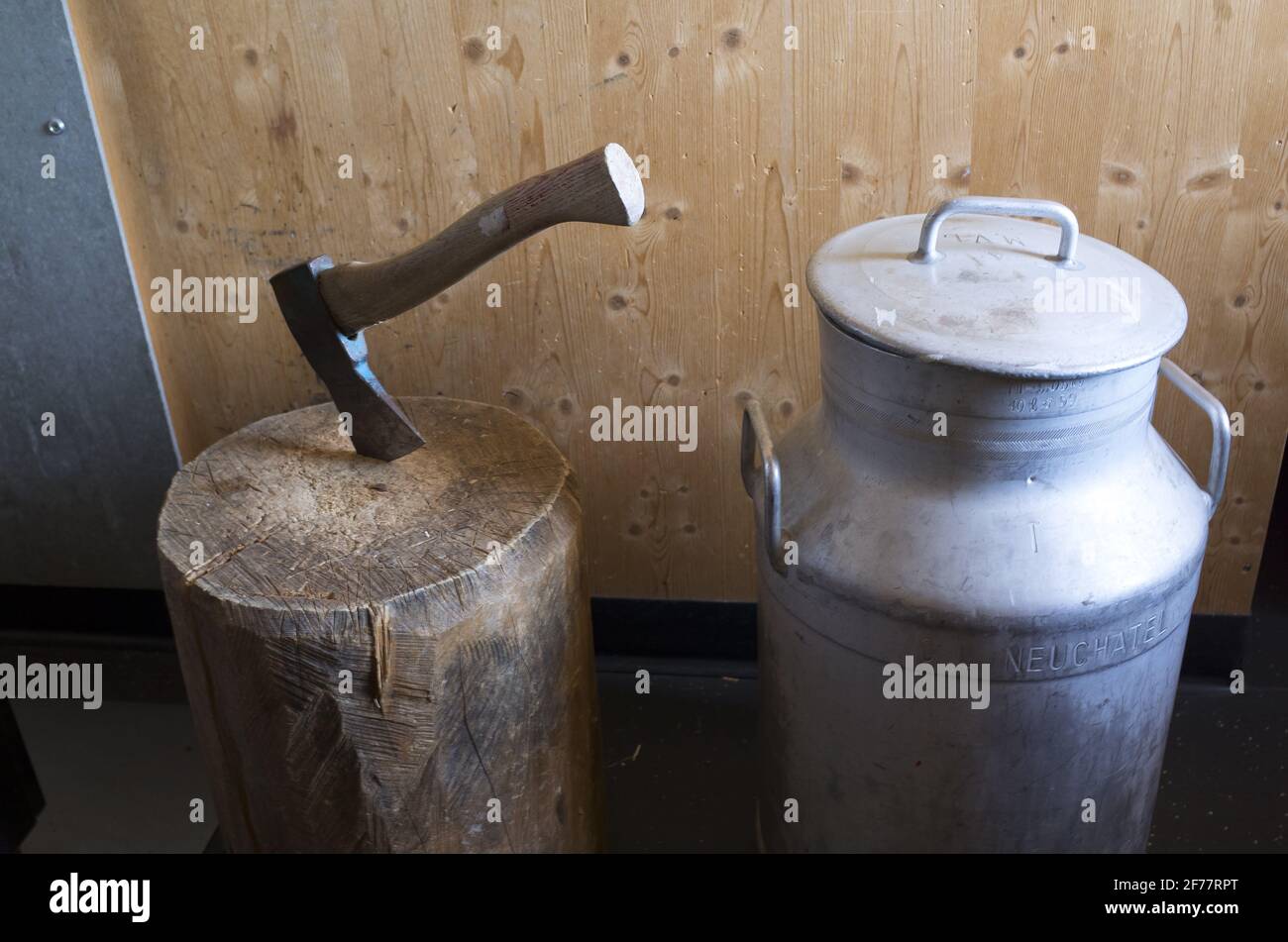 Suisse, Wallis, Mont blanc, la cabane Saleina du Swiss Alpine Club Banque D'Images