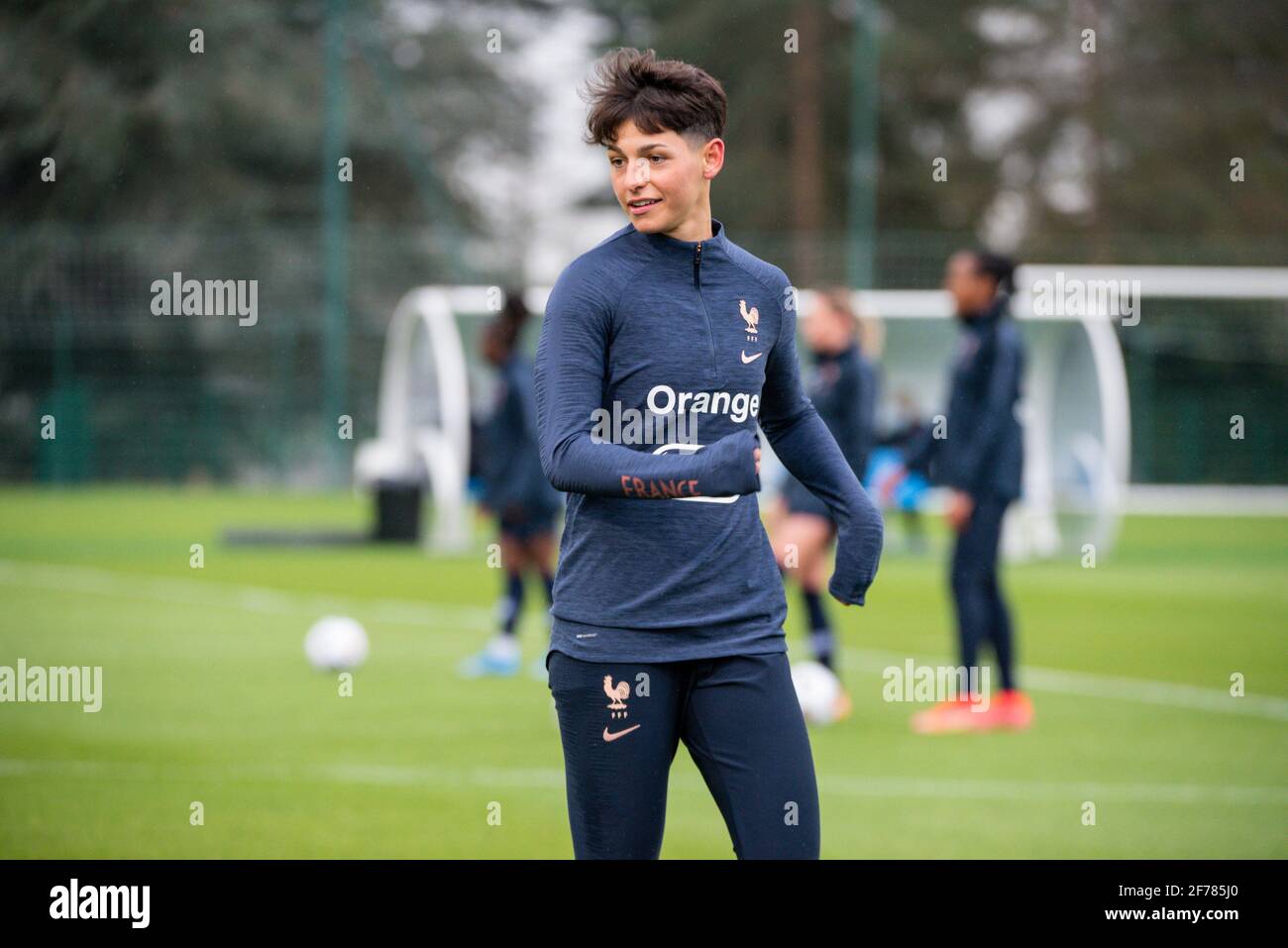 ELISA de Almeida de France lors de la formation de l'équipe féminine française le 5 avril 2021 à Clairefontaine, France - photo Melanie Laurent / A2M Sport Consulting / DPPI Banque D'Images ELISA de Almeida de France lors de la formation de l'équipe féminine française le 5 avril 2021 à Clairefontaine, France - photo Melanie Laurent / A2M Sport Consulting / DPPI Banque D'Images