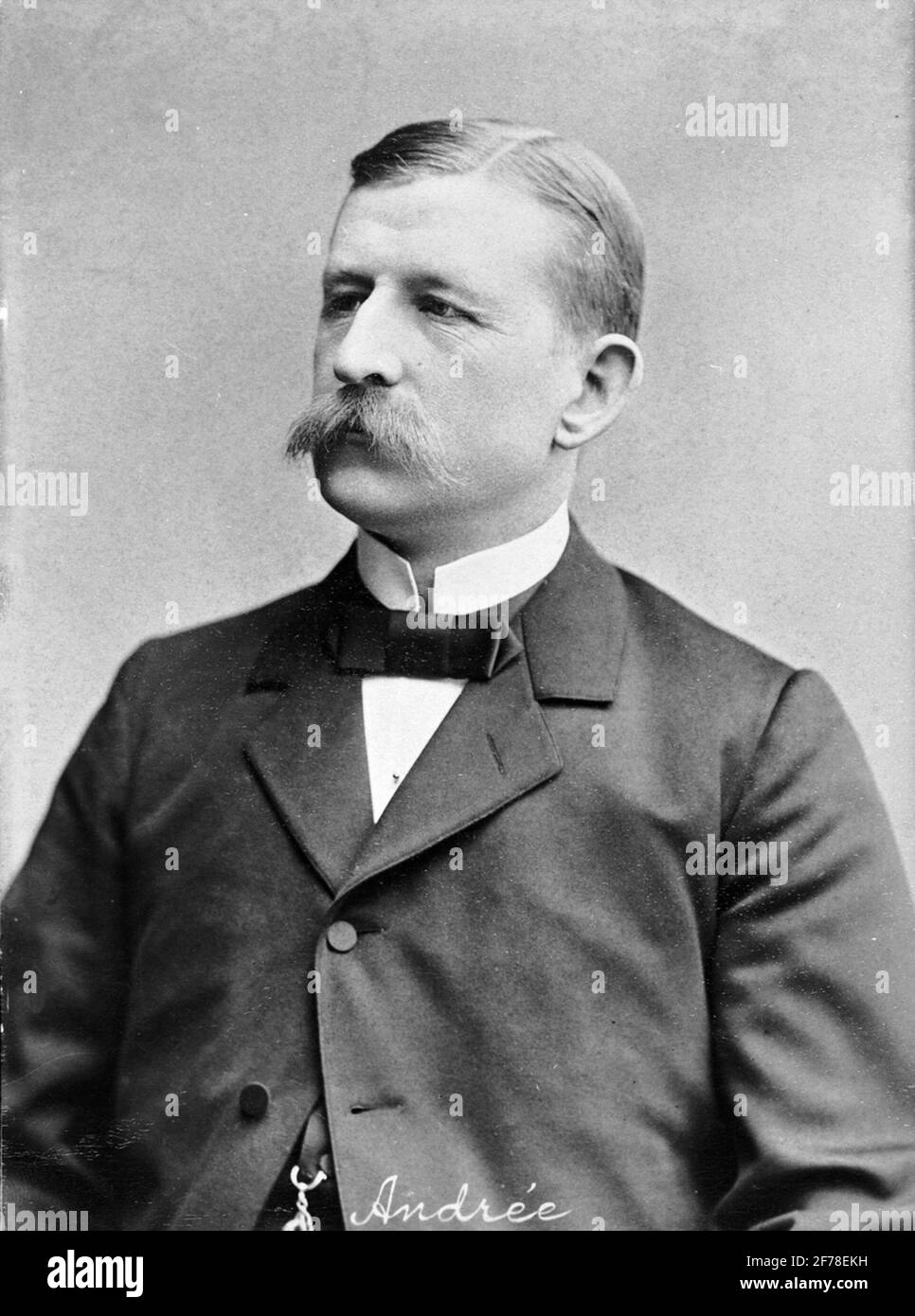 Portrait de S.A. Andrée. Banque D'Images