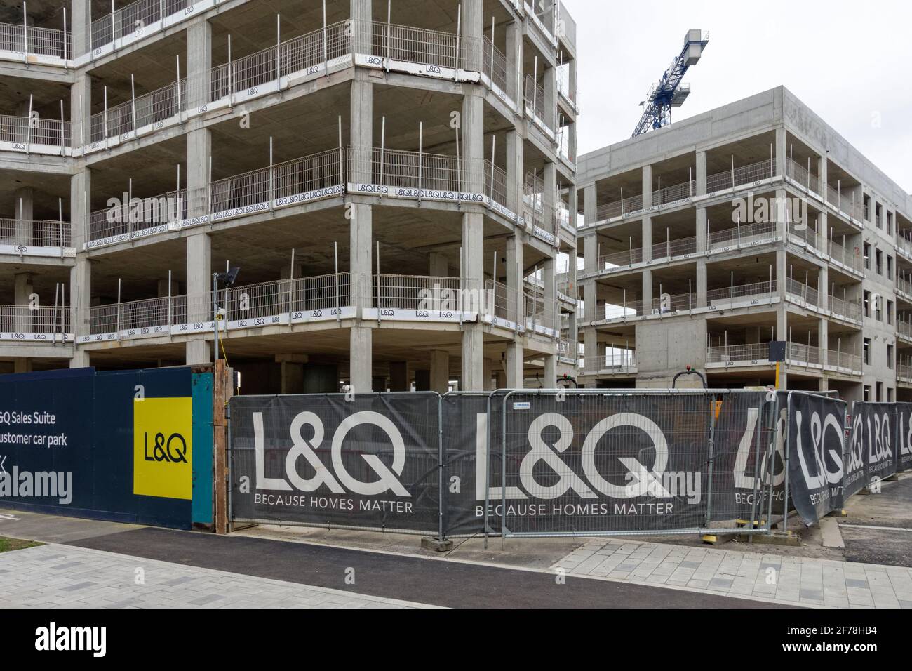 Construction de nouveaux immeubles à Barking Riverside, Londres Angleterre Royaume-Uni Banque D'Images