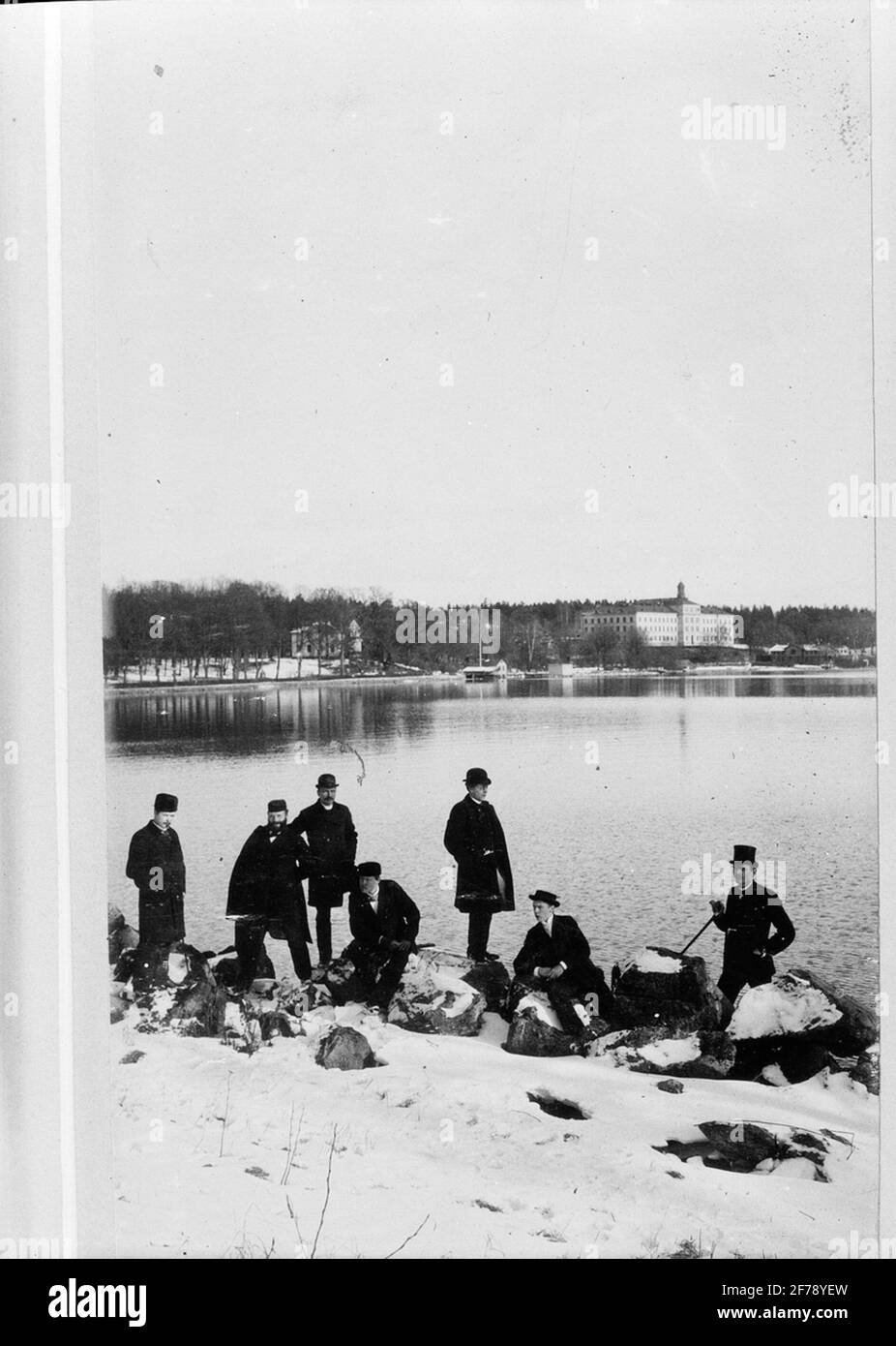 La photographie prise en 1896 avec l'appareil photo d'Andrée, qui a été apporté à son expédition en 1897, T.h Nils Strindberg. Banque D'Images