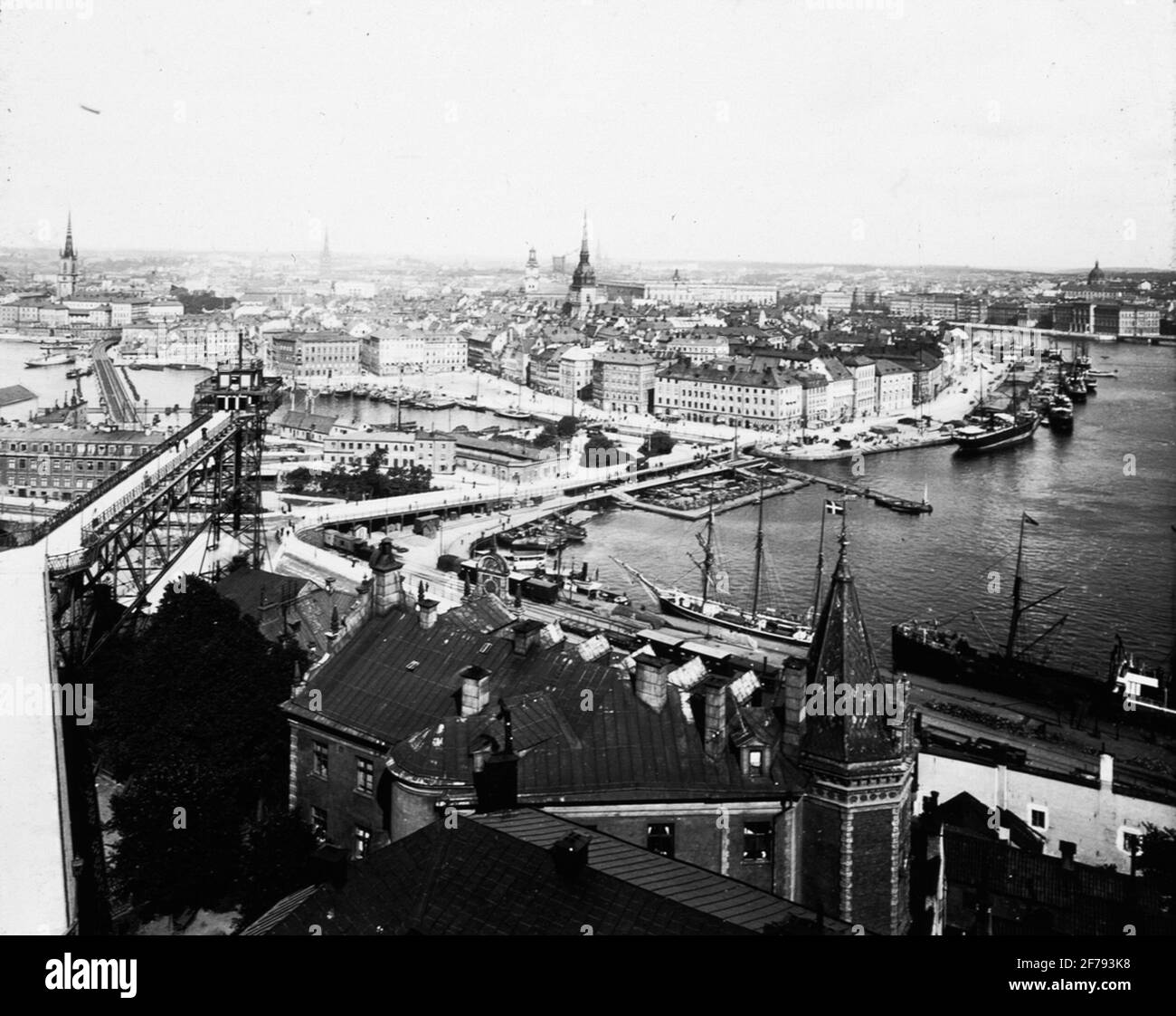 Stockholm. Vue de Mosebacke 'de la série de photos des pays nordiques. Banque D'Images