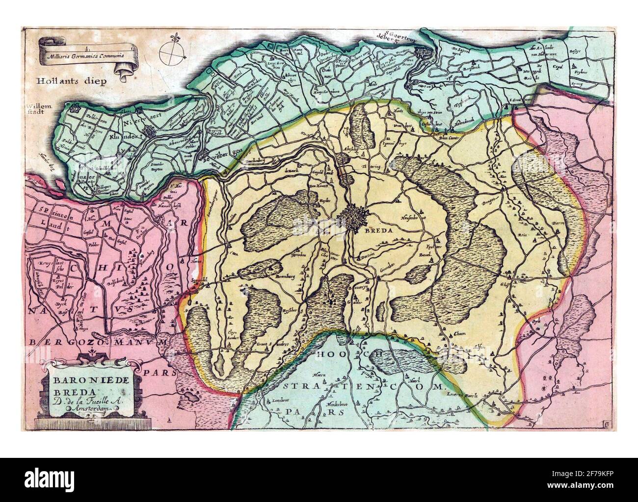 Carte de la baronnie Banque d'images détourées Alamy