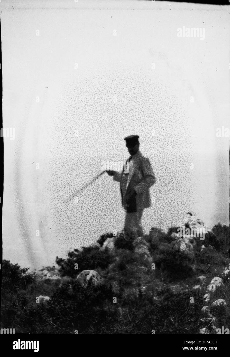 Photos de la reine Victoria. Un homme pour marcher. Banque D'Images