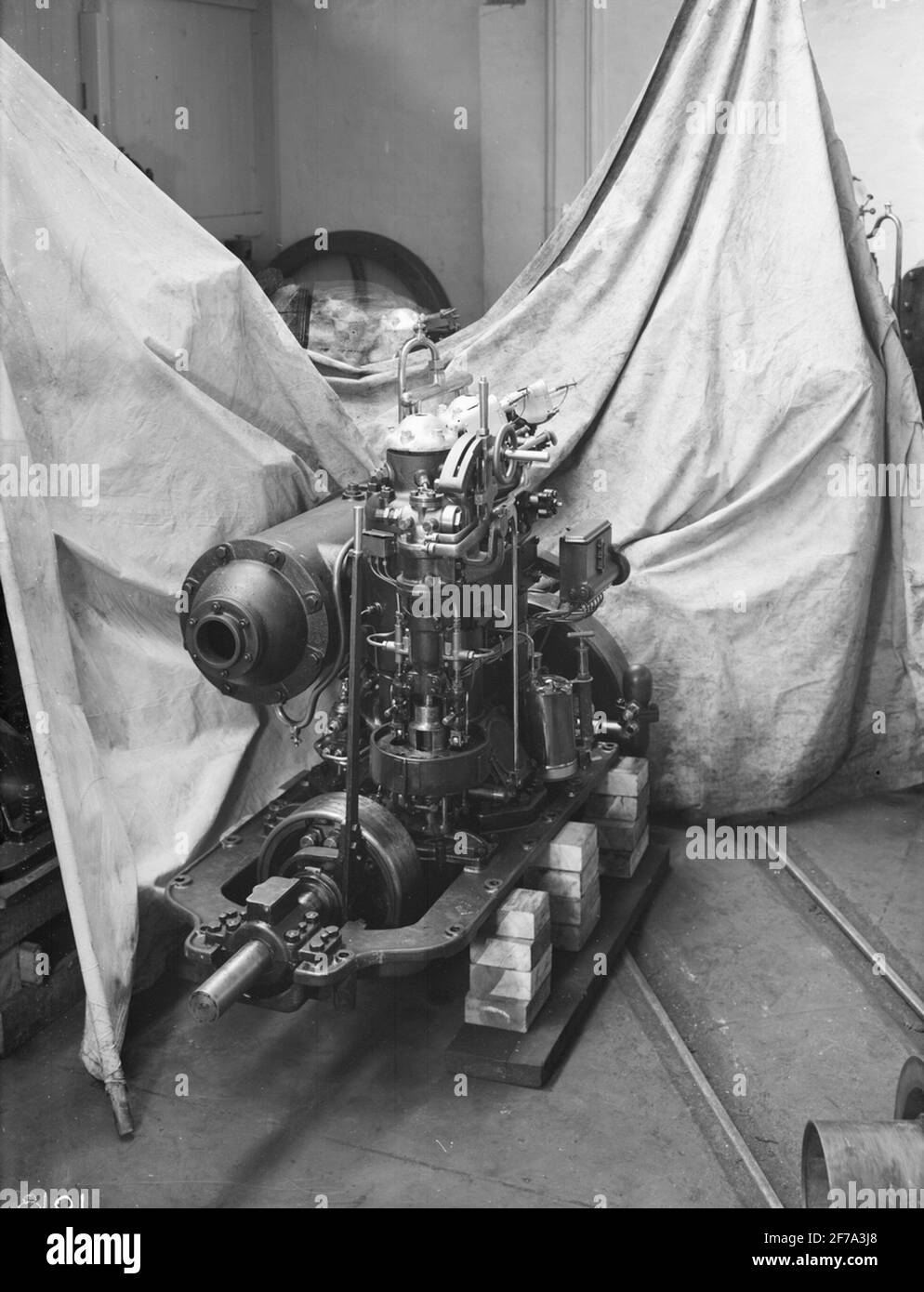Moteur marin Banque d'images noir et blanc - Alamy