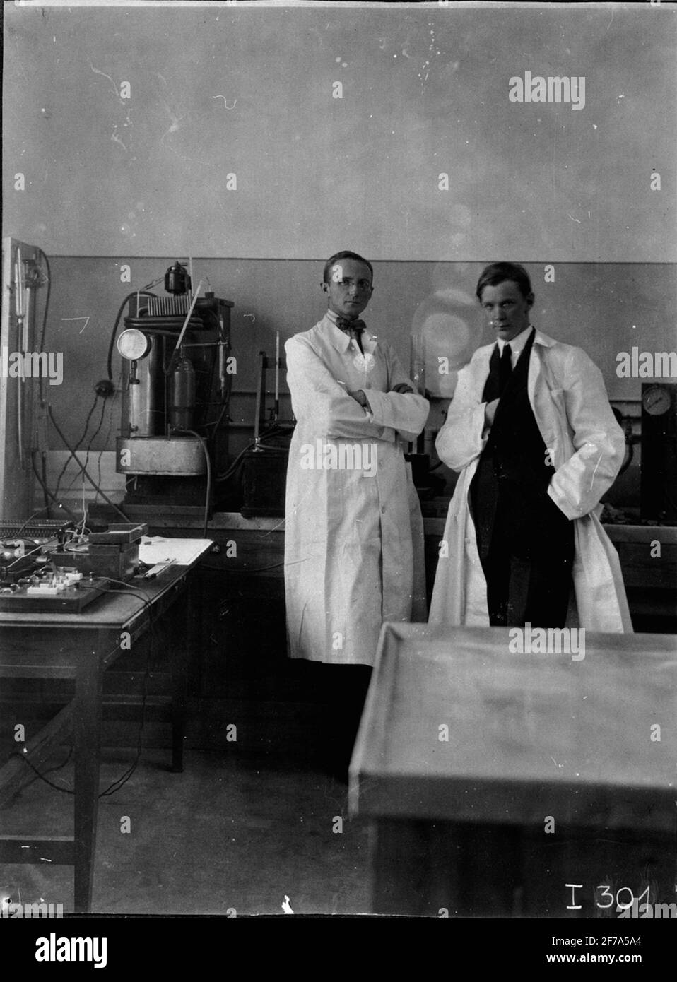 Le laboratoire electrolux. Ingénieur B. von Platen et C. Munters. Banque D'Images