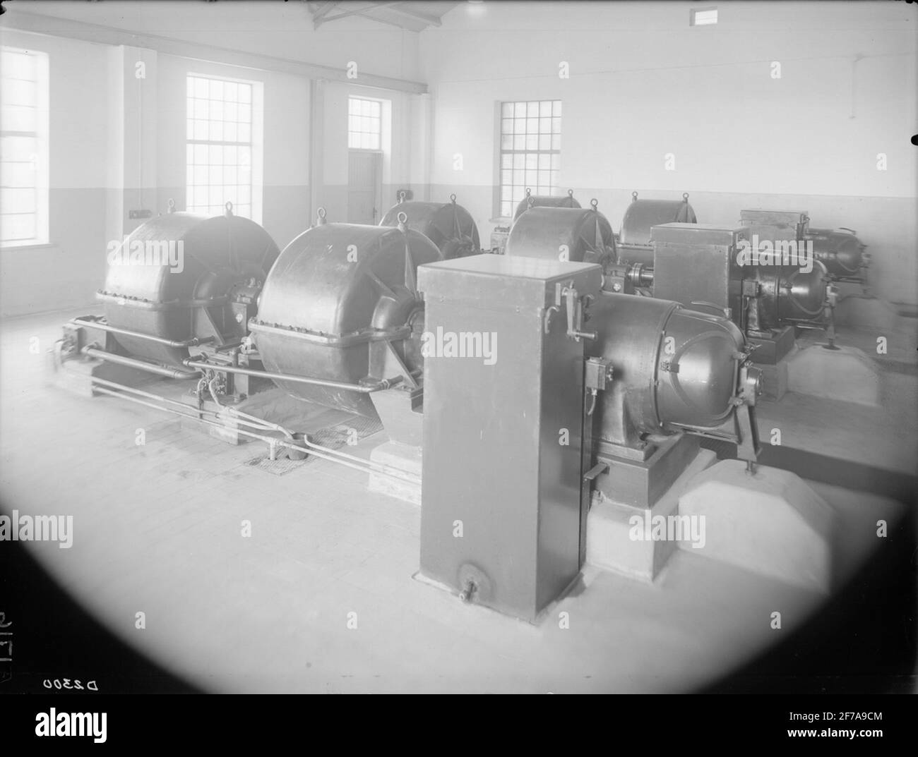 Salle des compresseurs à Boliden. Banque D'Images