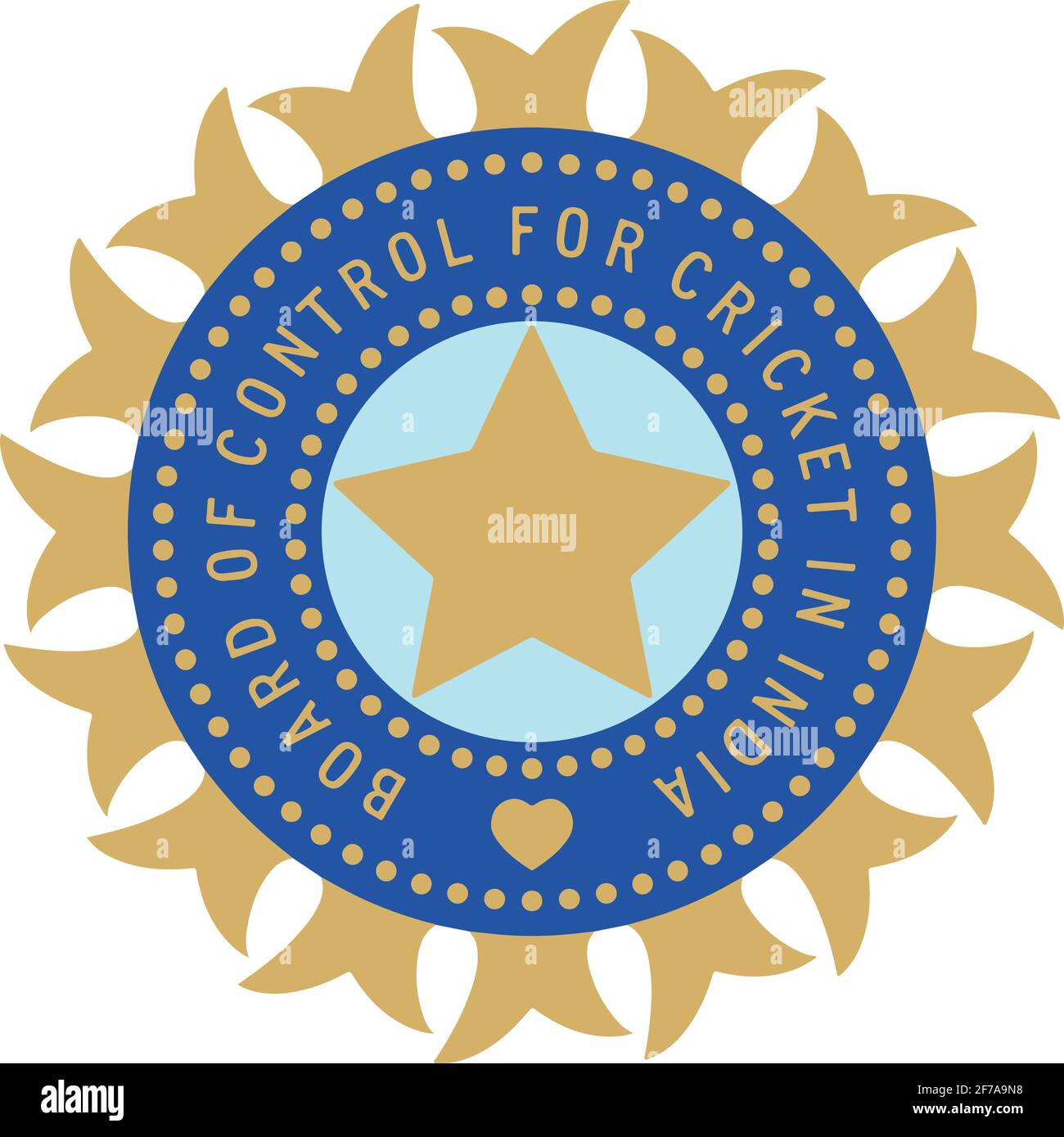 symbole de panneau de cricket de l'inde bcci Illustration de Vecteur