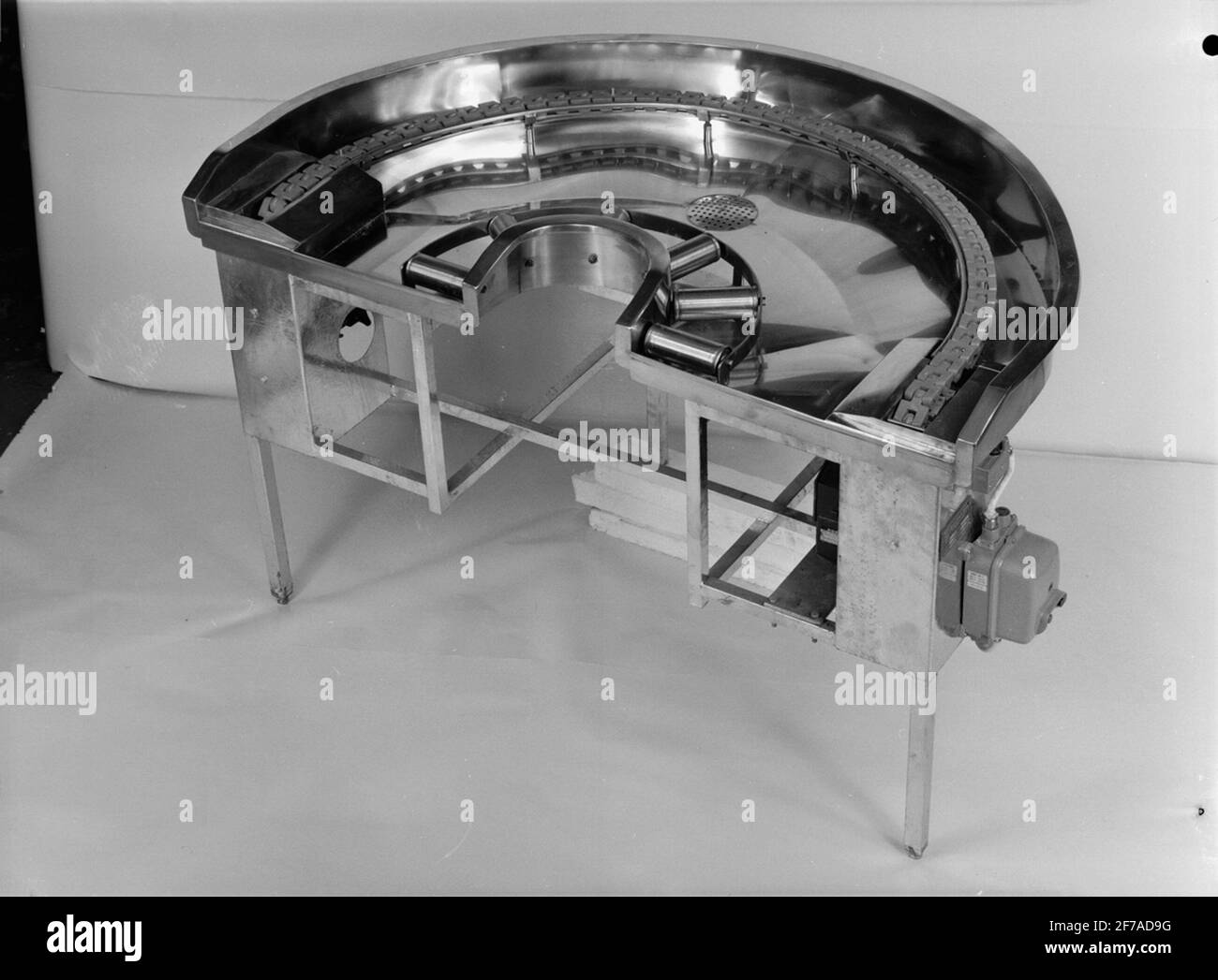 Convoyeur à chaîne. >> Banque D'Images