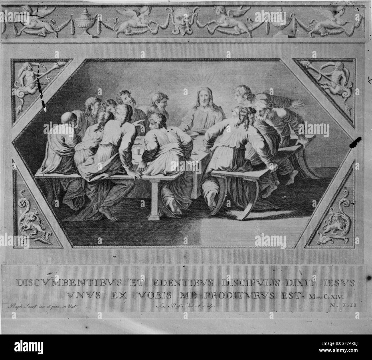 Image de Skipticone. Appuyez sur Latin. L'image représente Jésus et ses disciples. Banque D'Images