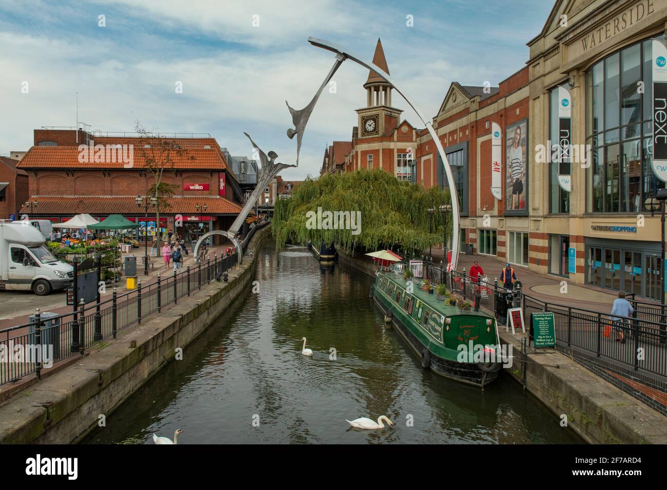 River Witham, Lincoln, Lincolnshire, Angleterre Banque D'Images