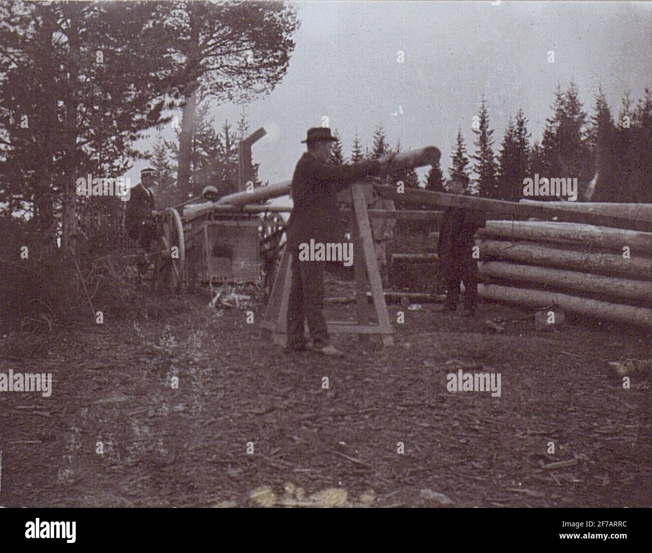 Le réseau téléphonique du sixième district, omm. 1900. (Sundsvall, Robertsfors et Lousavara.) Banque de postes. Banque D'Images