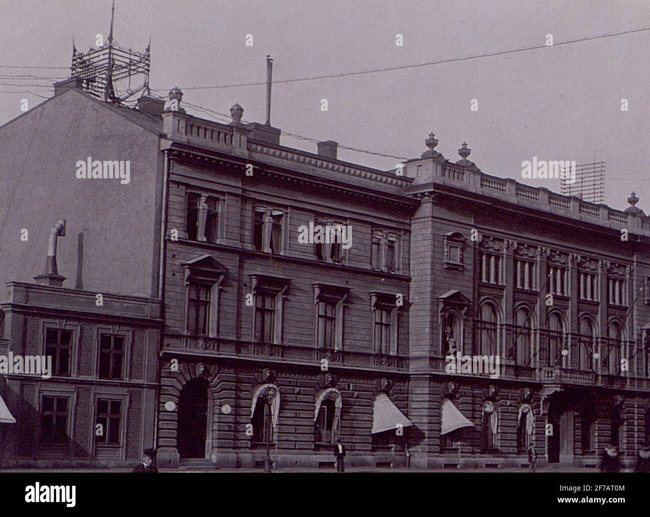 Réseau téléphonique Karlskrona. La station téléphonique. Banque D'Images