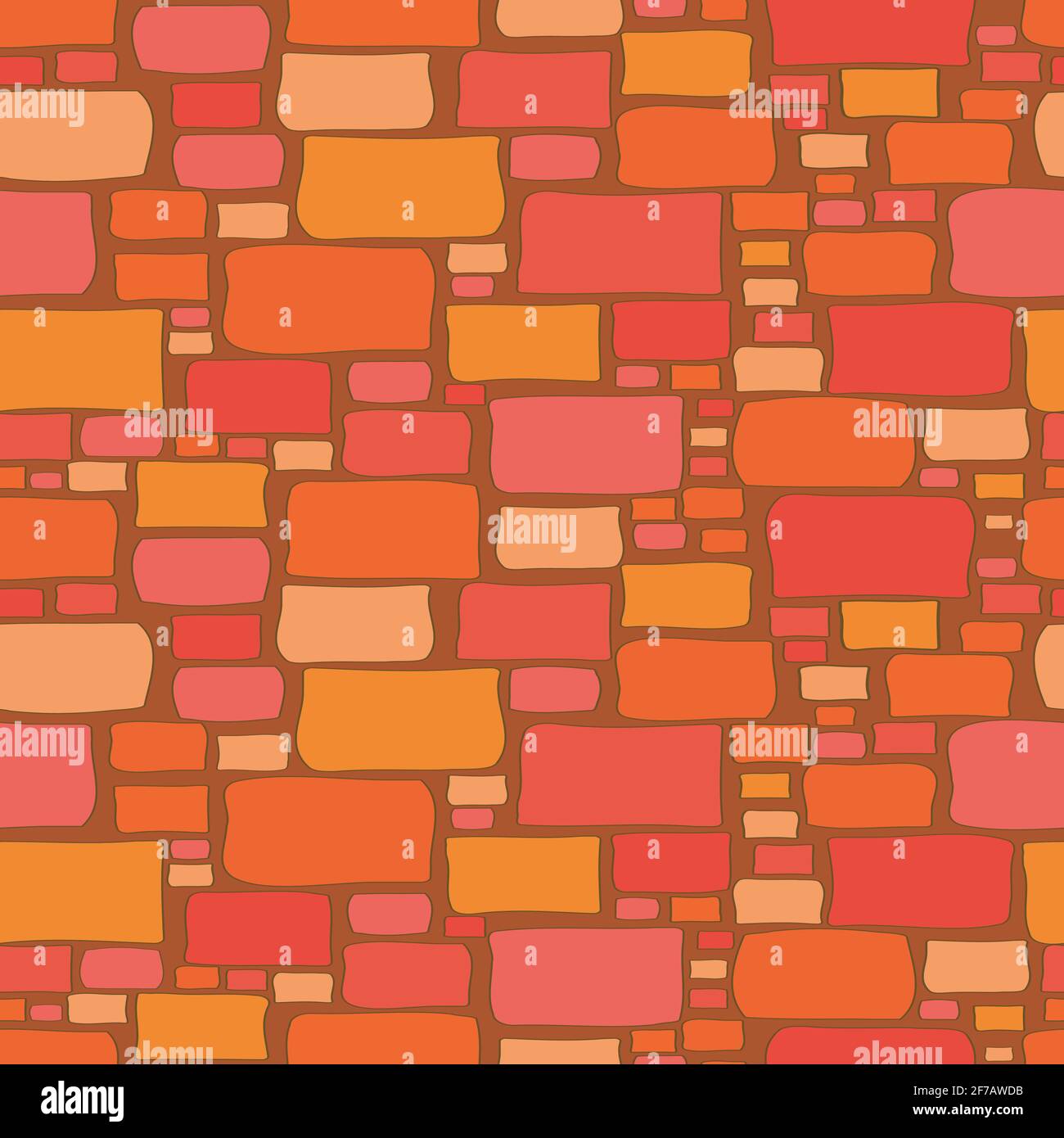 Fond transparent d'un mur de brique de dessin animé Illustration de Vecteur