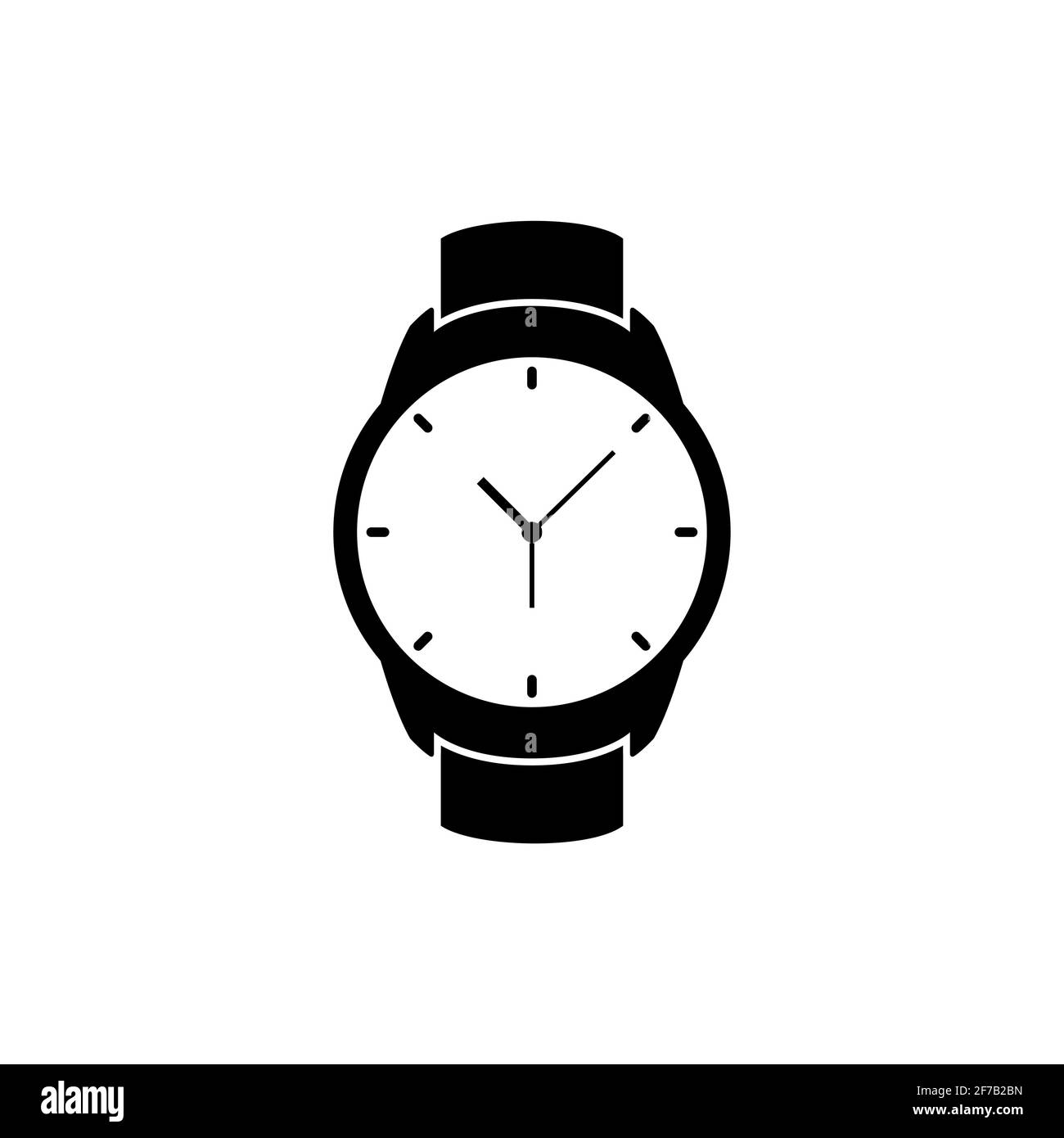 Icône de montre à bracelet Vector. Montre-bracelet horloge pour homme.  Montre à écran plat suisse Image Vectorielle Stock - Alamy