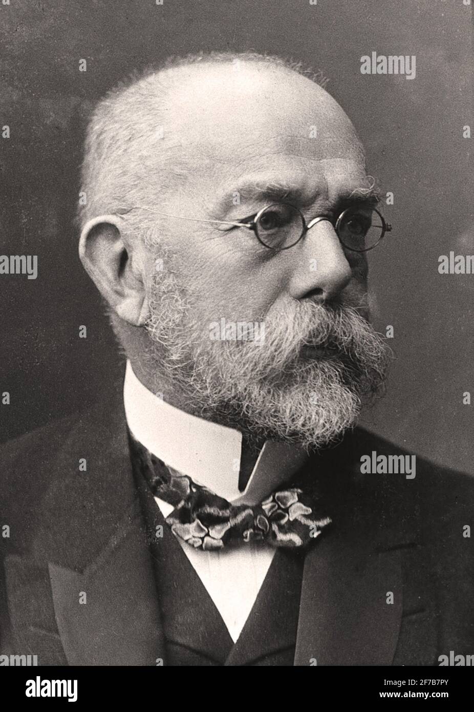 Robert Koch médecin et microbiologiste allemand né en 1843 décédé en 1910 Banque D'Images