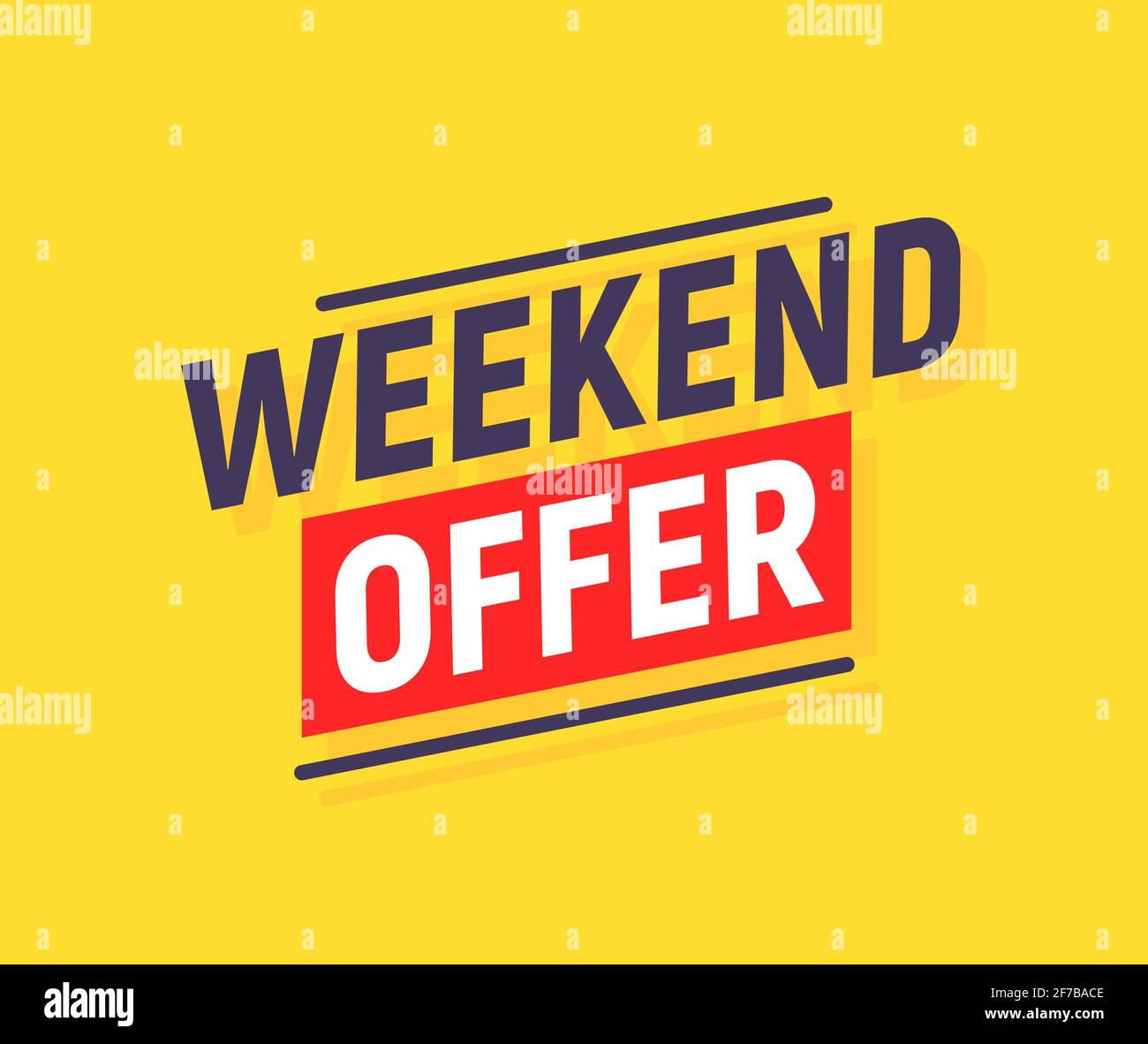 Promotion de bannière d'arrière-plan de vente d'offre du week-end Nouvelle  promotion spéciale week-end Image Vectorielle Stock - Alamy