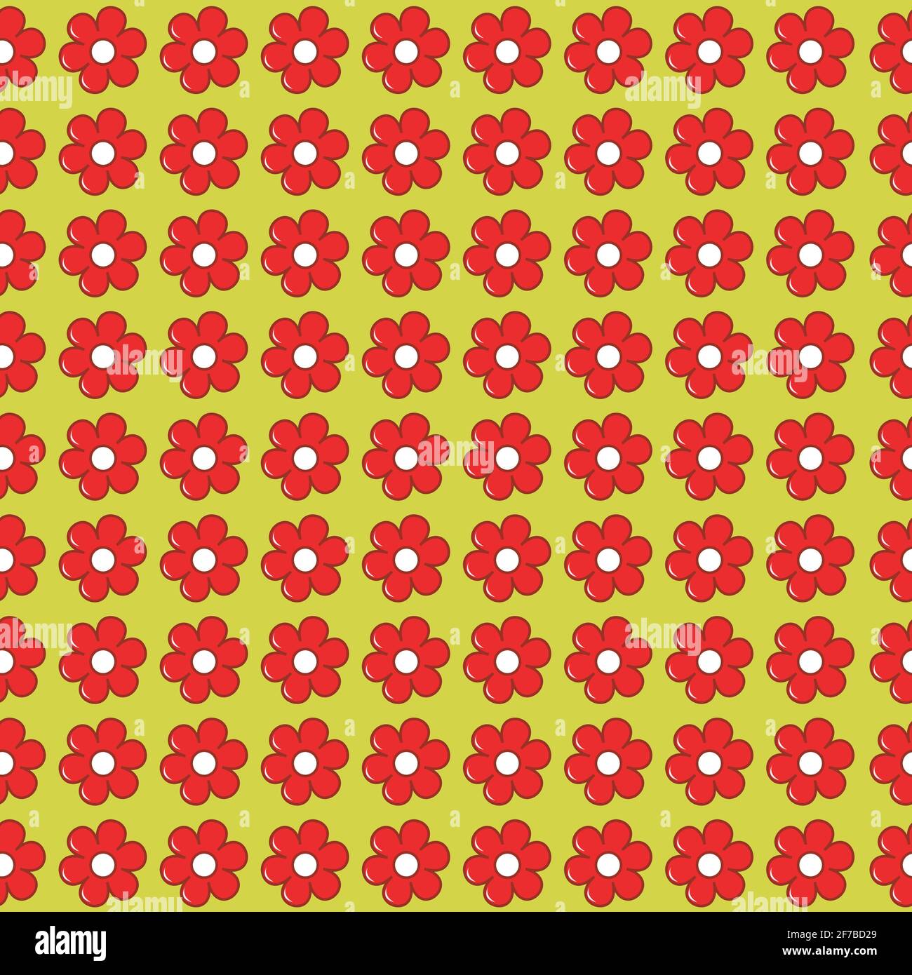 Seamless floral avec des fleurs dans une rangée à côté de l'autre et l'un sous l'autre Illustration de Vecteur