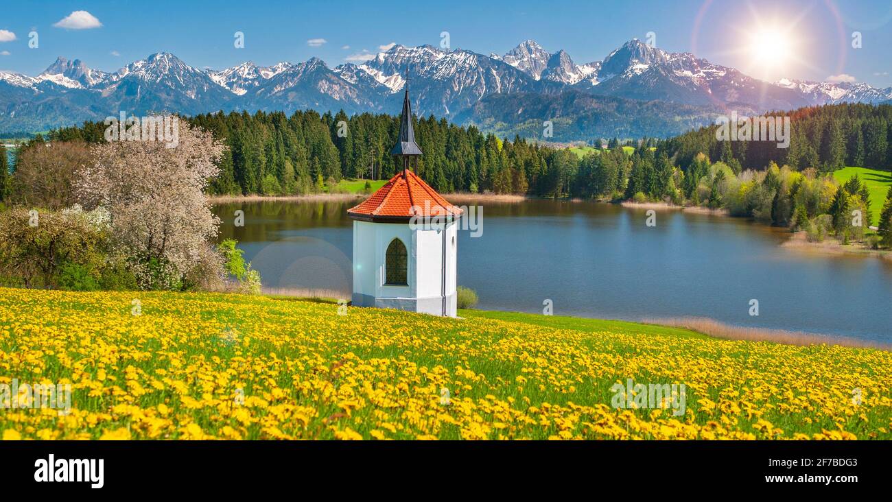 Magnifique paysage panoramique en Bavière, Allemagne Banque D'Images