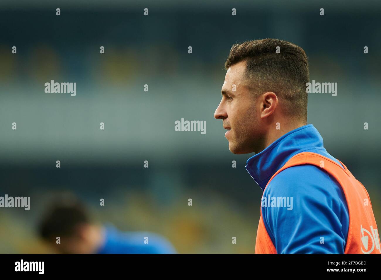 KIEV, UKRAINE - 28 MARS 2021: 19 avant Jœnior Moraes. Le match de football du groupe de qualification D de la coupe du monde 2022 Ukraine contre Finlande Banque D'Images