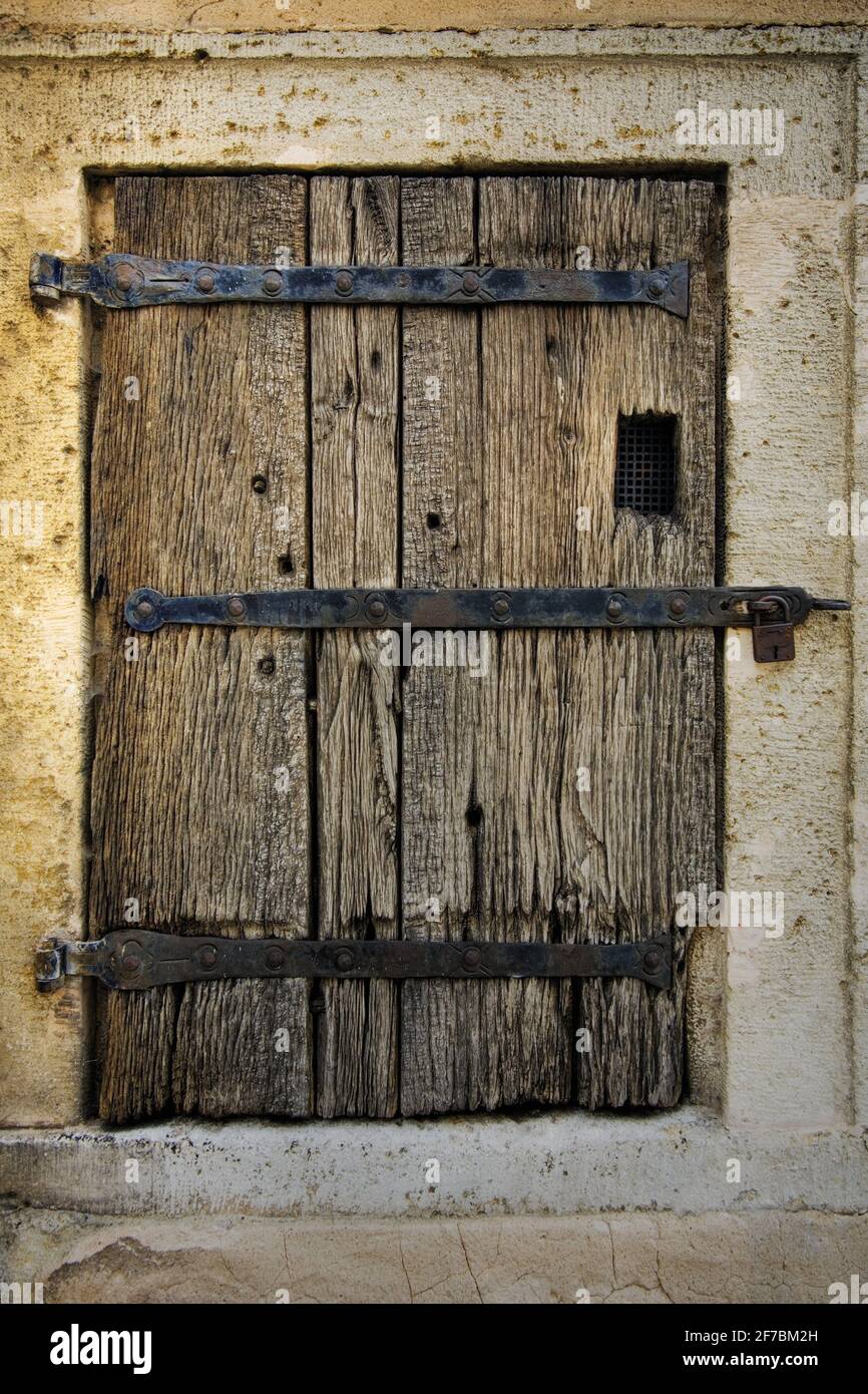 Ancienne porte en bois, Autriche Banque D'Images