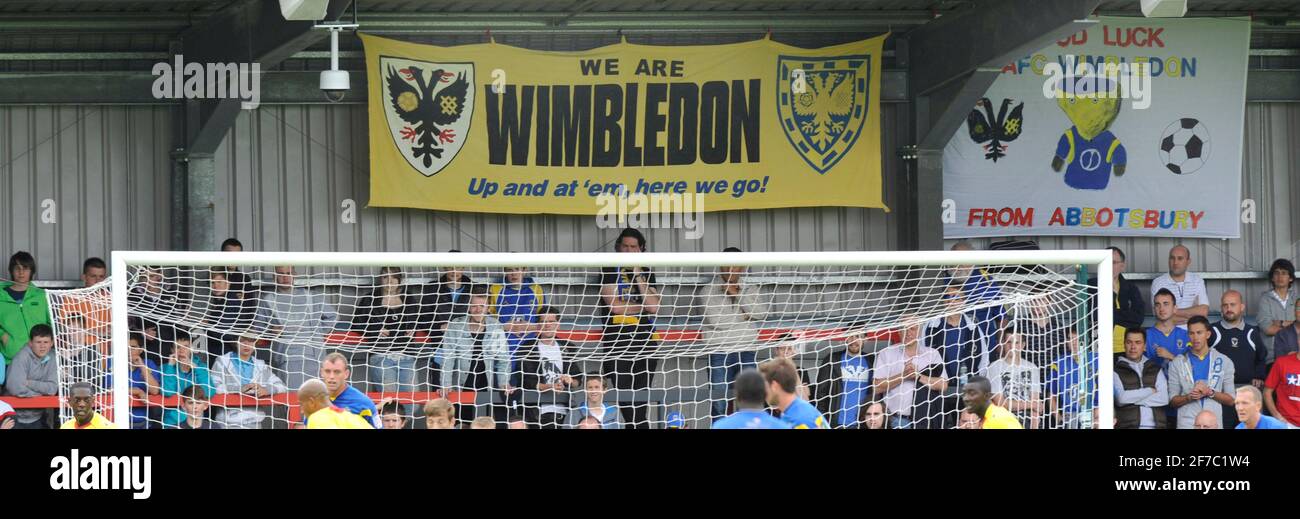 PHOTO DE AFC WIMBLEDON V WATFORD. 23/7/2011. PHOTO DAVID ASHDOWN Banque D'Images