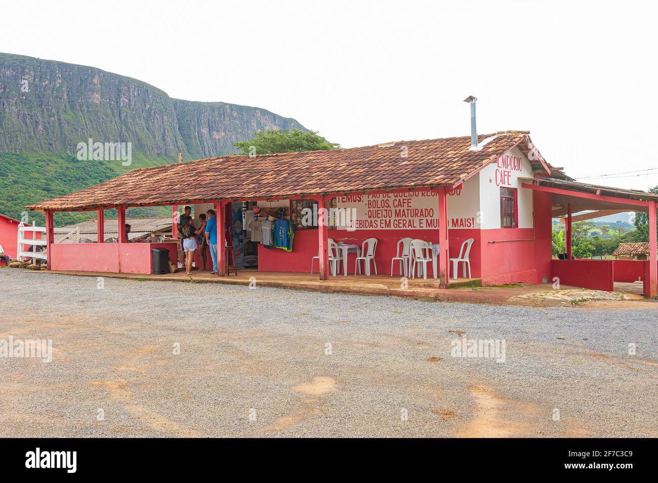 São Roque de Minas - MG, Brésil - 13 décembre 2020 : café de la région de Serra da Canastra, Quintal Da Canastra, emporium et café. Banque D'Images