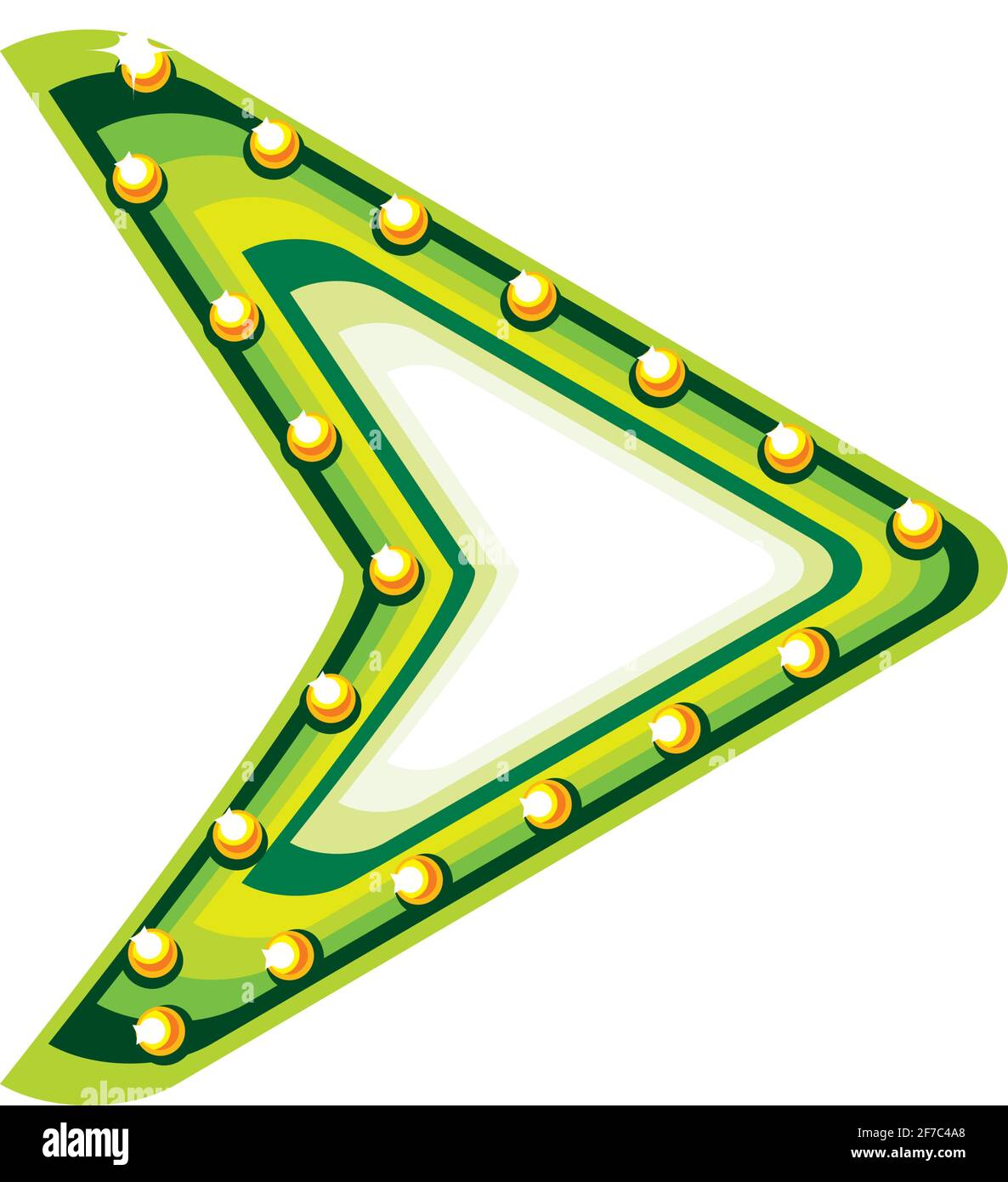 ampoules des feux de direction Illustration de Vecteur