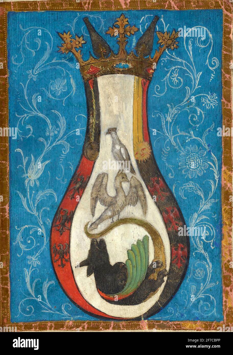 Allégorie de purification - miniature alchimique - 1450 – 1475 Banque D'Images