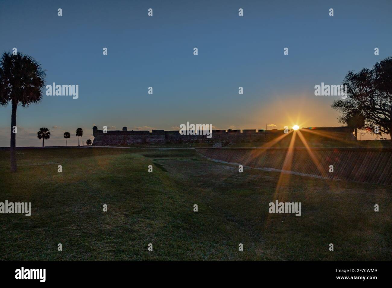 Sunrise Castillo de San Marcos Banque D'Images