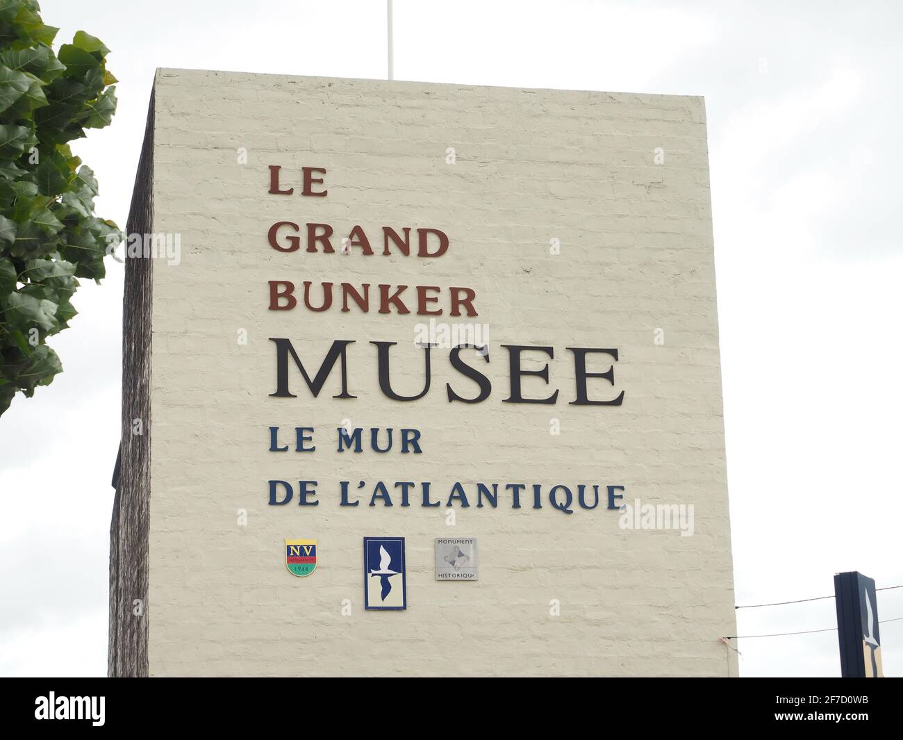 The Great Bunker German Atlantic Wall Control Centre Musée Riva Bella Ouistreham Basse-Normandie France. Le Grand Bunker Musée le mur de l'Atlantique Banque D'Images