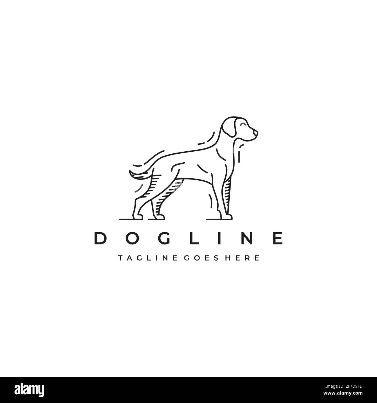 Illustration du vecteur de conception du logo American Bulldog / Pitbull Illustration de Vecteur